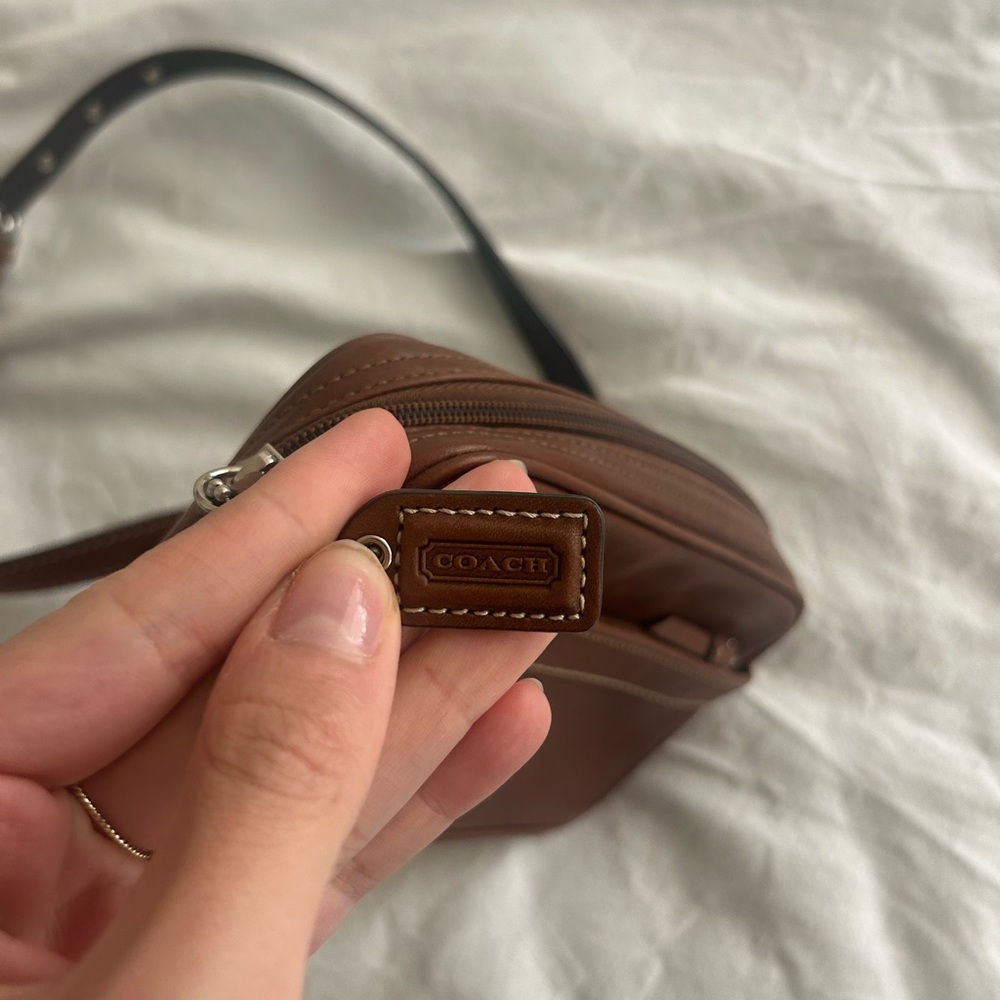 Coach Brown Leather Crossbody Fanny Pack Bag - Picture 4 of 6